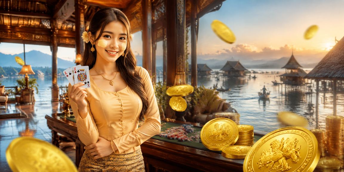 အင်းလေးကန် အနား poker ကစားသူ